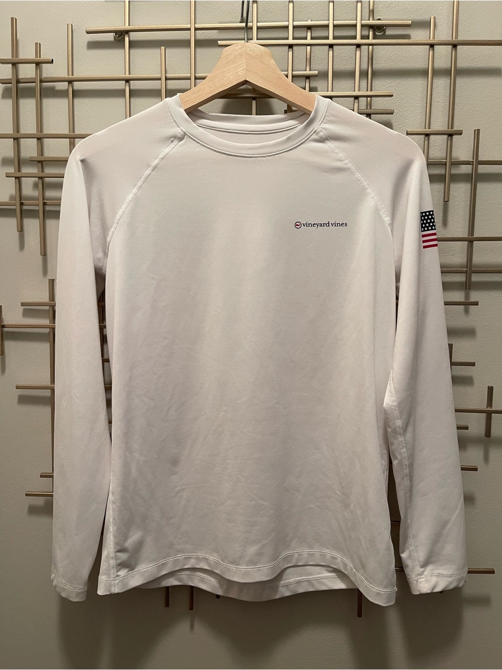 Vineyard Vines Boy’s White Long-Sleeve Performance Shirt
